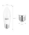 Aigostar LED A5 C37 7W, E27 fatning - 6400K, Sæt af 5 stykker