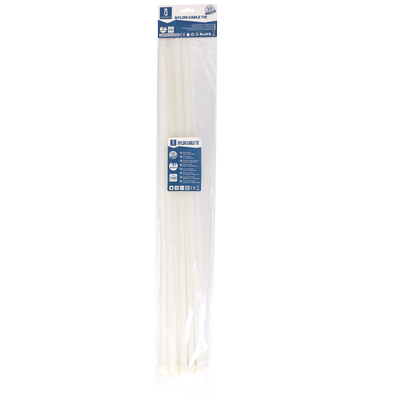 Hvid Nylon Strips 7.2x450mm - 20 stk./pose