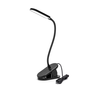 Outlet: LED Klemmelampe Sort med Stik/2