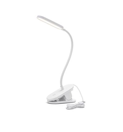 LED Klip-Lampe Hvid med Stik/2