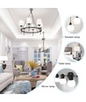 Aigostar LED-lampe, A5 - A60, E14, 8W, 6400K, 680lm, Erstatter 53W, Sæt af 5 stk