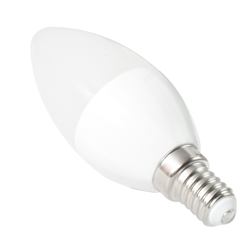 Aigostar, LED lyskilde - E14 fatning, LED lampe, A5 C37, 6400K Hvidt Lys, 3W, 5 Stykker