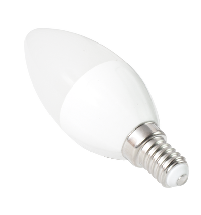 Aigostar, LED lyskilde - E14 fatning, LED lampe, A5 C37, 6400K Hvidt Lys, 3W, 5 Stykker