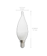 Aigostar LED A5 CL37 4W, E14 fatning - 6400K, Sæt med 5 stykker