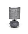 Sort Keramik Bordlampe med Mørkegrå Base - E14 (01) (Pære Ikke Inkluderet)