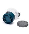 Outlet: LED Campinglampe Blå med Krog - 4xAA Batterier