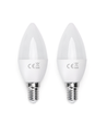 Outlet: LED A5 C37 E14 10W 3000K - Dobbelt Pakke