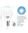 LED A5 G45 Stor Spredning E14 6W 6500K