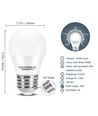 LED A5 G45 - Stor Spredning - E27, 6W, 6500K