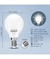 LED A5 G45 - Stor Spredning, E14, 7W, 6500K