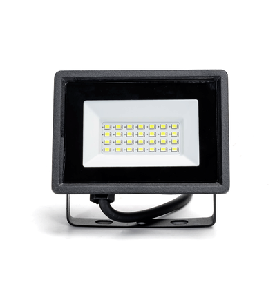 LED Projektør, 10W, 6500K, Sort Støbt Aluminium, 22.5cm