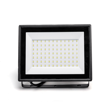 LED-Projektør 70W - 6500K, Sort Støbt Aluminium, 25cm