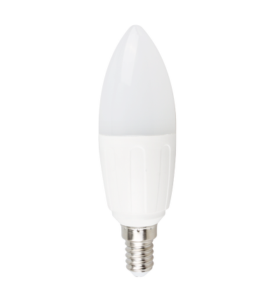 Aigostar LED-lampe, A5 C37 - 9W, E14 fatning, 3000K, Varmt Hvidt Lys, Sæt med 5 stykker