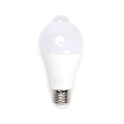 LED A5S-A60 Stor Spredning E27 12W 3000K med Sensor - Kulør : Varm