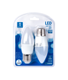 LED A5 C37 E27 6W 6500K - Dobbelt Pakke