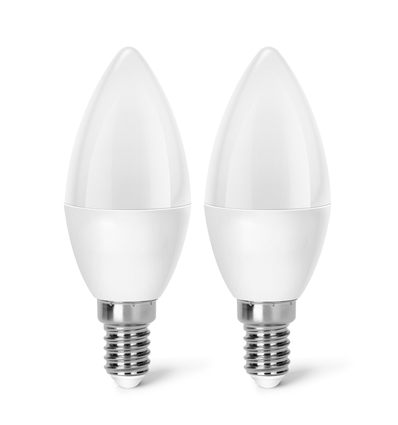 LED A5 C37 E14 3W 6500K - Dobbelt Pakke