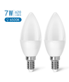 LED A5 C37 E14 7W 6500K - Dobbelt Pakke