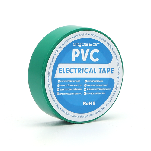 PVC Elektrikertape, 0.13 mm x 17 mm x 10 m - Grøn