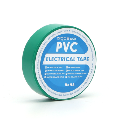 PVC Elektrikertape, 0.13 mm x 17 mm x 10 m - Grøn