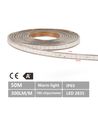 LED Lysstrimmel 50 meter 3000K varm hvid 180 LEDs per meter IP65