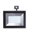 LED Sensor Slank Projektør, 100W, 4000K, Støbt Aluminium