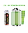 6 stk. Alkalisk Batteri AA 1,5V LR6
