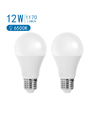 LED A5 A60 - Stor Spredning E27 12W 6500K - Dobbelt Pakke