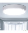 LED Loftlampe 12W 6500K Hvid Kant - Påbygningsmodel