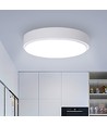 LED Loftlampe 12W 6500K Hvid Kant - Påbygningsmodel