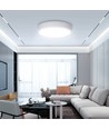 LED Loftlampe 12W 6500K Hvid Kant - Påbygningsmodel