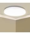 Outlet: LED Loftlampe 12W - 4000K - Hvidt Cover - Påbygningsmodel