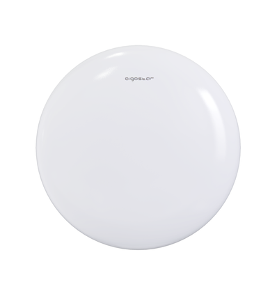 LED Loftslampe 12W - Hvid Dæksel, 6500K, Påbygning