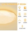 Diamant 12W LED Loftlys med Stjerneeffekt - 3000K Påbygningsmodel