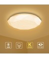 Diamant LED Loftlampe 24W - 3000K Stjerneeffekt - Påbygning