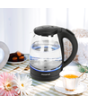 Outlet: Adam Elektrisk Kedel 1.7L - Glas & Plastik, Sort