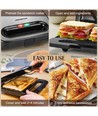 Lamo Pro Keramisk-Coatede Plader Sandwich Maker