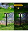 LED Solcellelampe spyd - 0,06W, 6500K