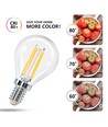 LED Filament pære G45 E14 4W - 2700K, Klar