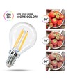 LED Filament pære G45 E14 4W - 2700K, Klar