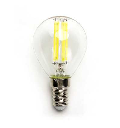 LED Filament pære G45 E14 4W - 6500K Klar