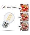 LED Filament pære G45 E27 4W 2700K Klar