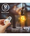 LED Filament pære G45 E27 4W 2700K Klar