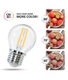 LED Filament pære G45 E27 4W 2700K Klar