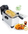 Ushas 2200W 3L Rustfrit Stål Friture gryde med vindue