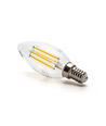 Outlet: LED Filament pære C35 E14 4W - 2700K Klar