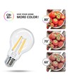 LED Filament pære A60 E27 - 4W, 2700K, Klar