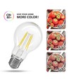 LED Filament pære A60, E27, - 4W, 6500K, Klar