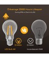 LED-Filament pære A60 E27 6W - 2700K - Klar