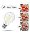 LED Filament pære A60 E27 6W - 6500K Klar