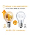 LED Filament pære G45 E14 4W 2200K Amber